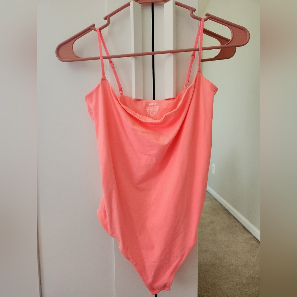 SKIMS Fits Everybody Cami Bodysuit in SOLD OUT COLOR SORBET Size L